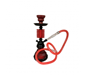 Narghilea Rosu 28cm 1 Furtun